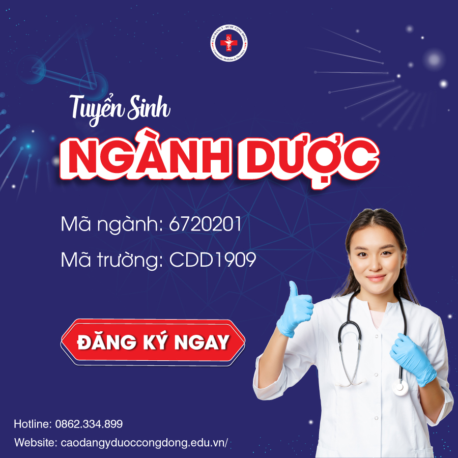 Thông tin tuyển sinh ngành Dược Trường Cao đẳng Y - Dược Cộng đồng